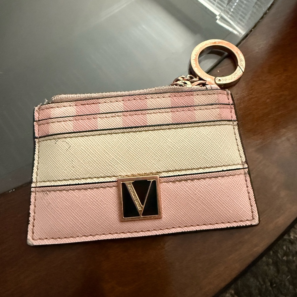 victoria’s secret card holder/ wallet / keychain
